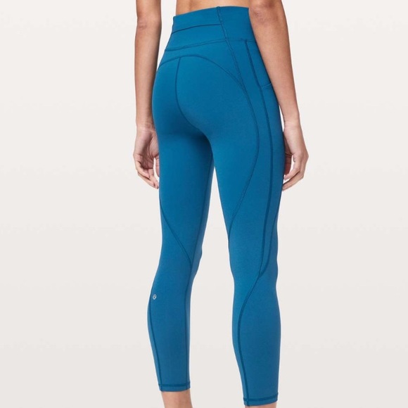 lululemon athletica Pants - Lululemon Time To Sweat Tights Deep Marine Size 8